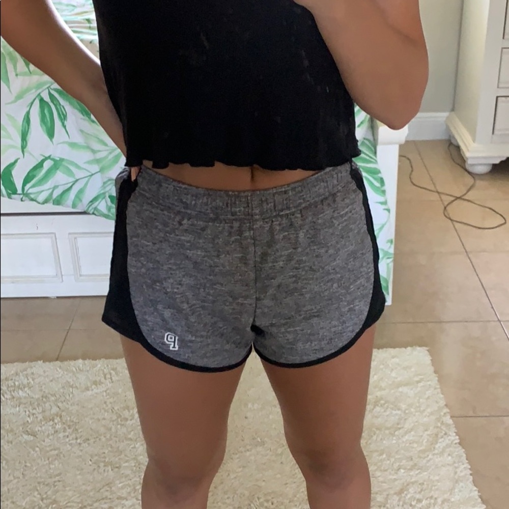 Grey athletic shorts from PINK